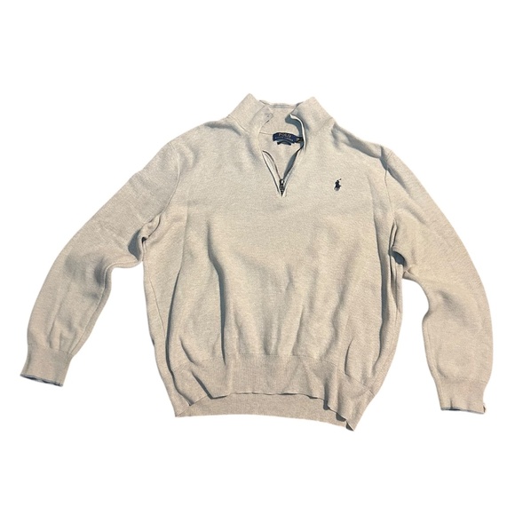 Polo Ralph Lauren Men's Pima Cotton Quarter-Zip Pullover - Picture 1 of 4